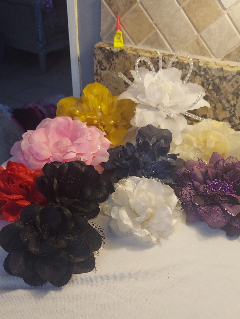 Bundle Of Silk Flowers Accessories